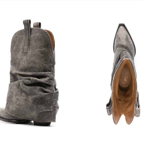 R13 cracked-effect leather boots - Picture 10 of 13